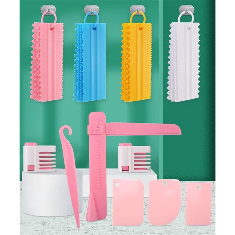 家用烘焙工具套装蛋糕奶油刮板刮刀板抹平器切片面包分割器11件装,厨房/烹饪用具,烘焙器具套装,淘宝优惠券,粉丝福利购,淘宝优惠卷