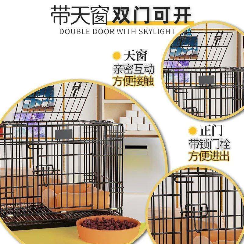 小鹿犬专用狗狗笼子可折叠狗窝带厕所通用户外宠物防跳大空间加粗