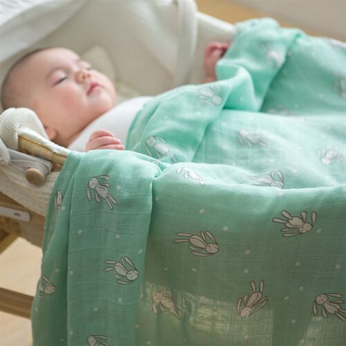 棉布树婴儿纱布浴巾儿童竹棉夏季薄新生儿宝宝用品洗澡毛巾被盖毯