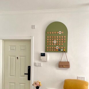 电表箱实木遮挡装饰画玄关创意手动万年历强弱配电箱闸壁挂