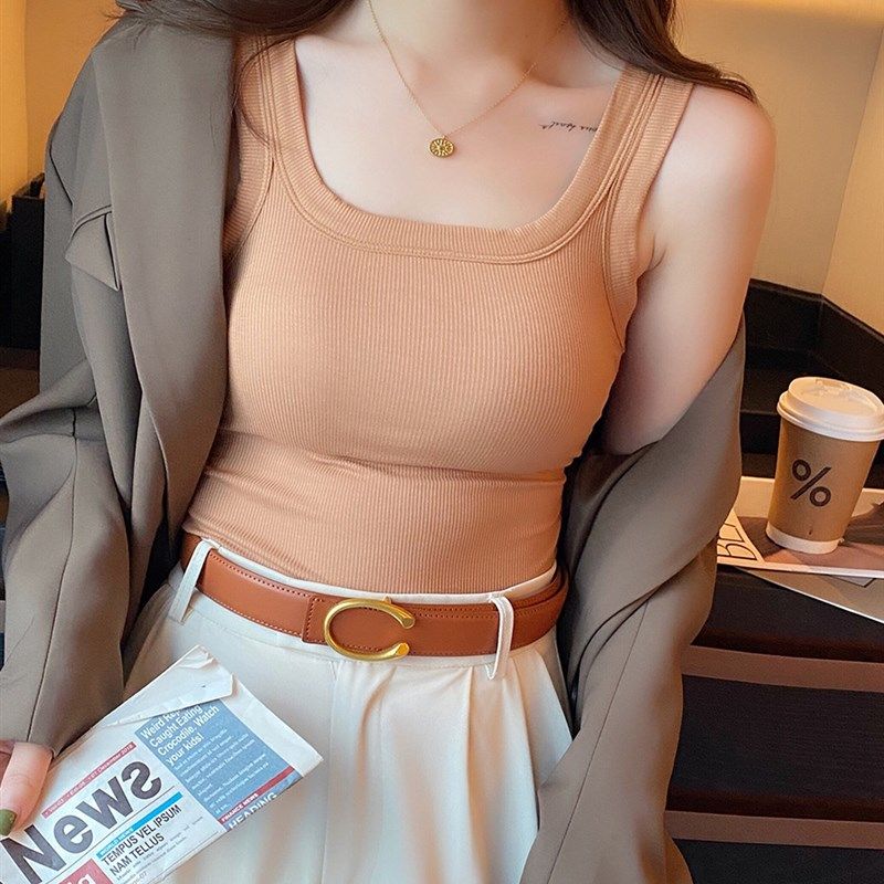 黑色吊带背心女西装内搭遮副乳宽肩带纯棉无袖t恤打底上衣夏外穿,女装/女士精品,抹胸,淘宝优惠券,粉丝福利购,淘宝优惠卷