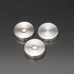 304不锈钢广告钉螺母薄实心平面装饰玻璃盲孔固定圆螺母M5M6M8M10