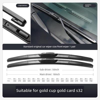 适用华晨SRM鑫源金杯金卡S32雨刮器S3双排小卡汽车胶条配件雨刷片