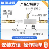 小福乐粉泵配件大全喷粉塑设备静电喷塑机配件喷涂机配件文式 管末