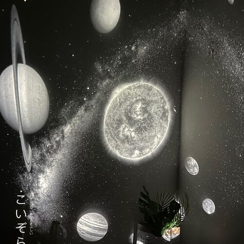带流星高清星空投影灯满天星房间氛围灯卧室浪漫宇宙生日礼物夜灯