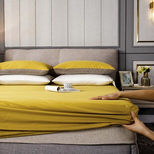 单件纯棉床笠一米八1.8m通用加高防滑全棉床束竖斗笠床罩床立床套