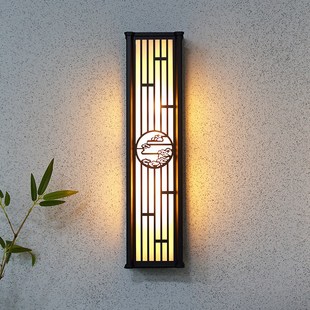 新中式壁灯户外防水花园别墅大门两侧院子外墙阳台柱子室外庭院灯