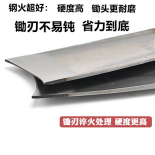 农用锄头锰钢弹簧钢锄草开沟锄头挖地农民翻地松土神器种地锄头