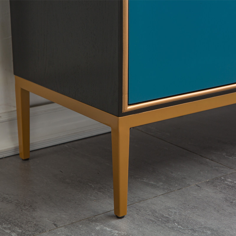 美式实木鞋柜家用门口玄关一体进门入户鞋柜边柜手工荷花彩绘整装,住宅家具,鞋柜,淘宝优惠券,粉丝福利购,淘宝优惠卷