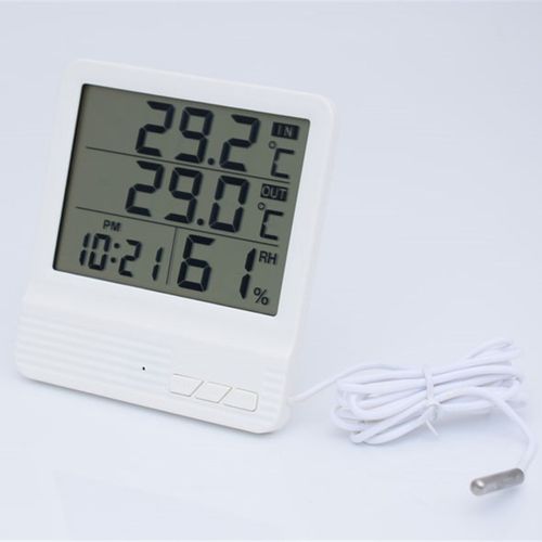 高精度数显电子温湿度计 家用带温度探头 室内外双显大屏幕CX301A