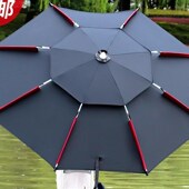 雨帆钓鱼伞2米2.2米双层万向防雨钓伞钓鱼雨伞遮阳伞垂钓太阳伞