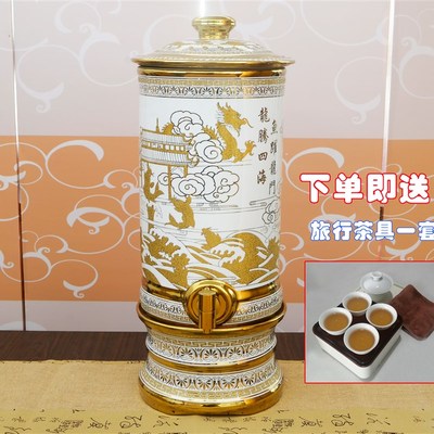 特惠陶瓷净水器饮水机机养生缸家用大小号陶瓷过滤过滤罐滤芯水缸