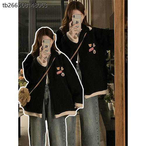 300斤大码女装韩系黑色羊