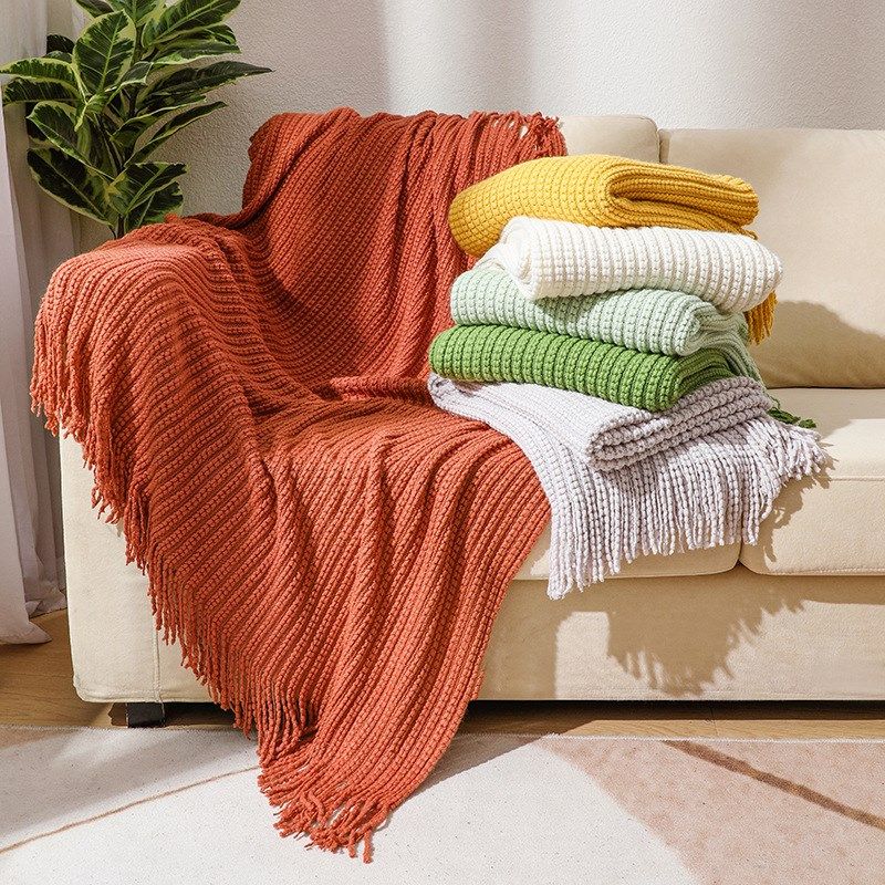 沙发毯盖毯办公室午睡空调毯子豆豆毯针织毯波西米亚午休毯床尾毯,居家布艺,床边毯,淘宝优惠券,粉丝福利购,淘宝优惠卷