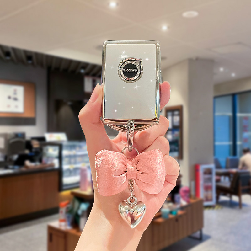 沃尔沃钥匙套xc60壳s90女士s60专用xc90高级xc40汽车用品大全包扣