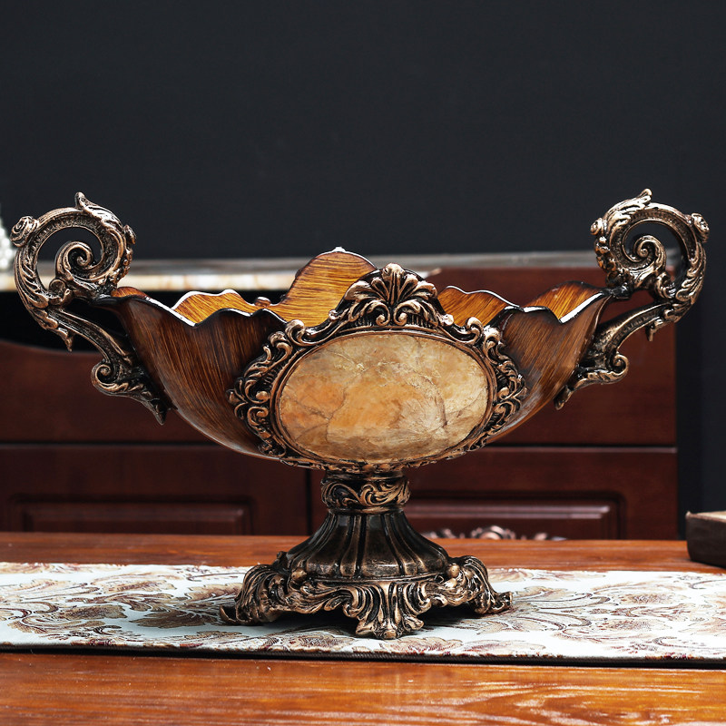 欧式大号水果盘奢华复古高脚糖果盘客厅茶几装饰品摆件样板房软装,家居饰品,果盘/果篓,淘宝优惠券,粉丝福利购,淘宝优惠卷