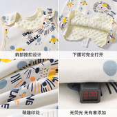儿童睡袋婴儿豆豆绒新生儿宝宝春秋款 防踢被子神器 棉布睡衣背心式