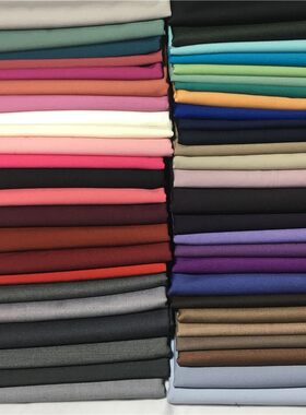 春秋季西服西装布料风衣西裤子裙子布料黑色白色灰色驼色免烫混纺