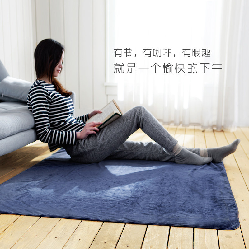 眠趣毛毯珊瑚绒毯单双人空调毯办公室午睡毯懒人短绒毯双面休闲毯