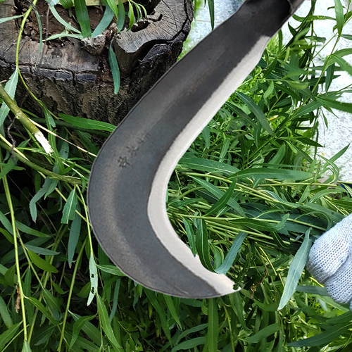 锰钢9号砍柴刀弯头加厚加长勾刀镰砍二用刀农村砍柴工具农用镰刀