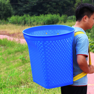 塑料背篓加大背篼买菜篮背筐竹编背篼家用成人采茶篓舞蹈道具儿童