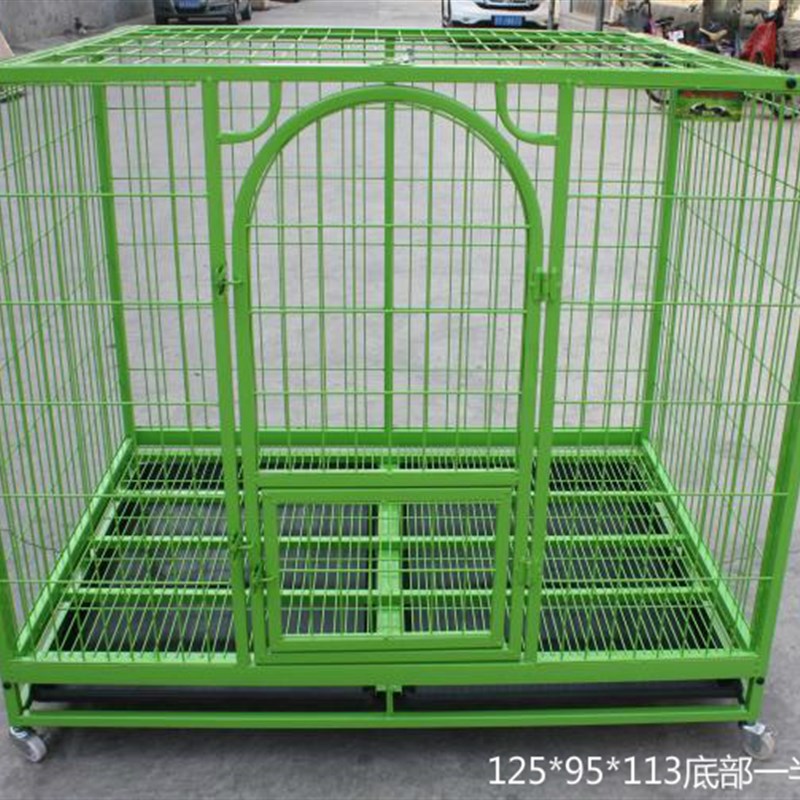 加粗125 L-大型犬M-中型犬金毛拉布拉多德牧阿拉斯加 方管狗笼子