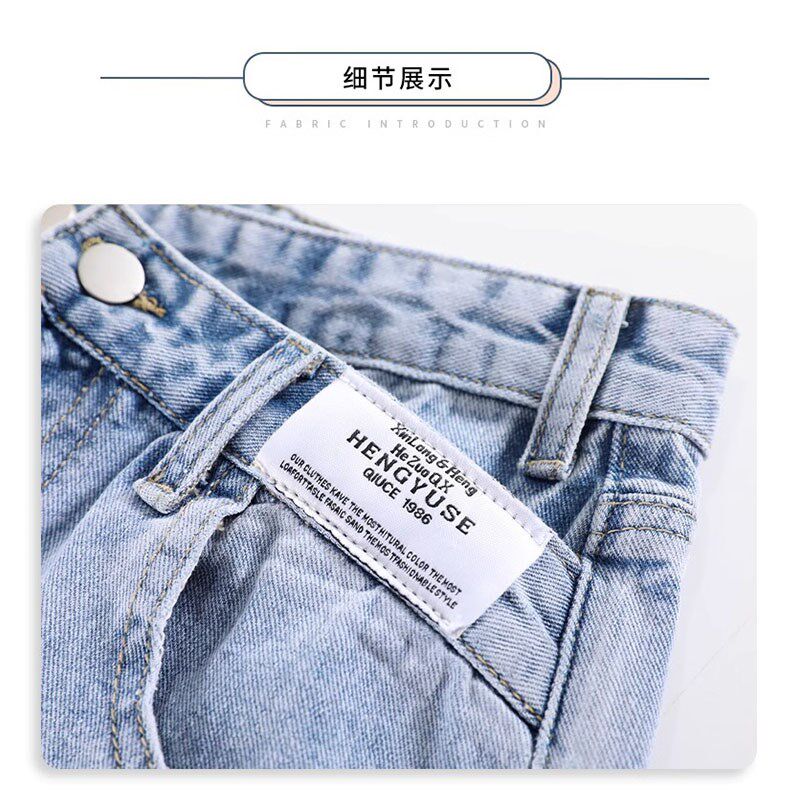 女童夏季牛仔裤2024新款外穿夏装大儿童裤子时尚短裤洋气五分裤薄