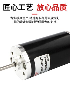 直流永磁电机XC31MS57高速碳刷电机6V12V24V马达调速正反转