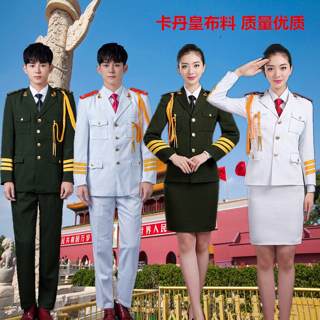 冬款军装升旗手护旗队国旗班军装礼服鼓乐队陆军海军仪仗队演出服