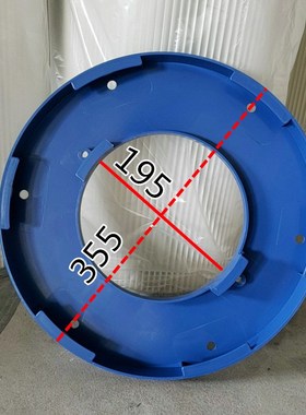 工业除尘滤芯六耳卡盘快拆机喷塑滤筒母盘大盘上盖盘子355