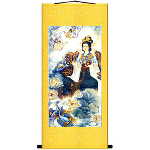 西王母画像 王母娘娘挂画 金母元君丝绸装饰画卷轴画 可定制订做