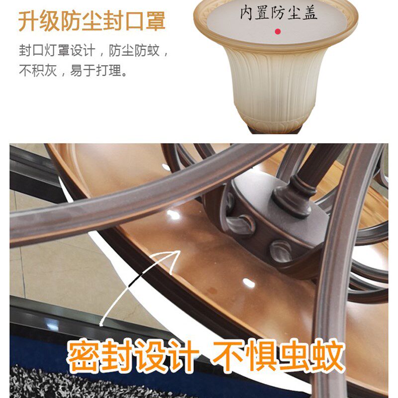 美式楼梯吊灯长灯复式楼过道家用led别墅楼中楼灯客厅灯跃层复古