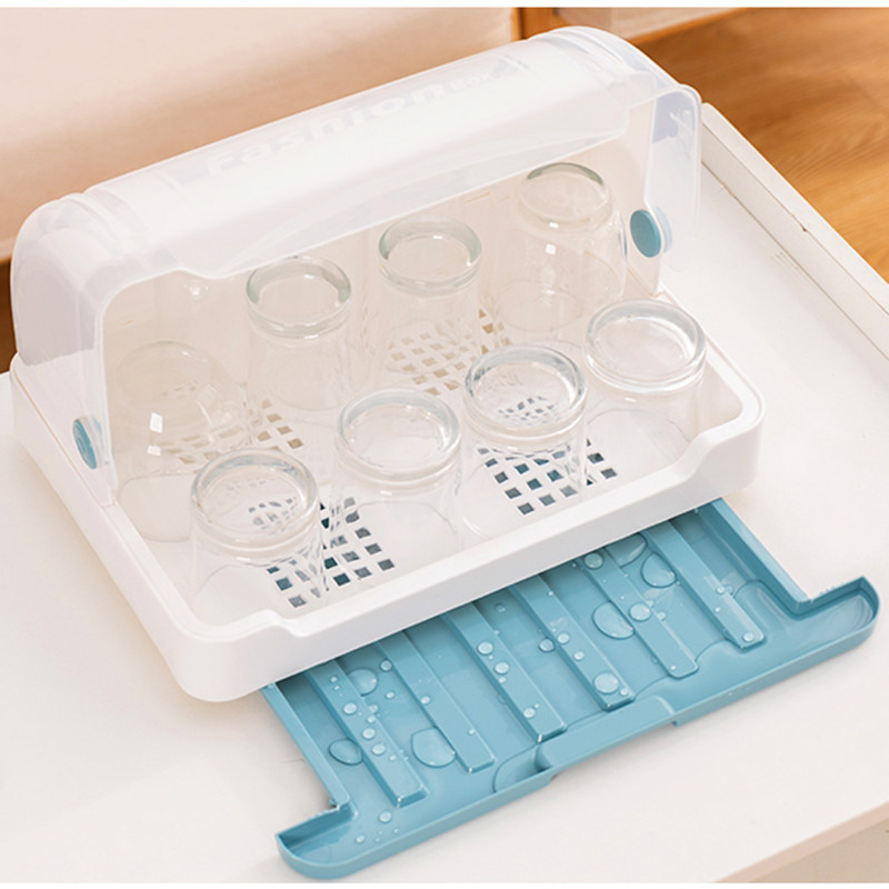 创意装水杯子置物架防尘杯架收纳盒家用放玻璃杯茶具沥水托盘架子,家庭/个人清洁工具,杯架,淘宝优惠券,粉丝福利购,淘宝优惠卷
