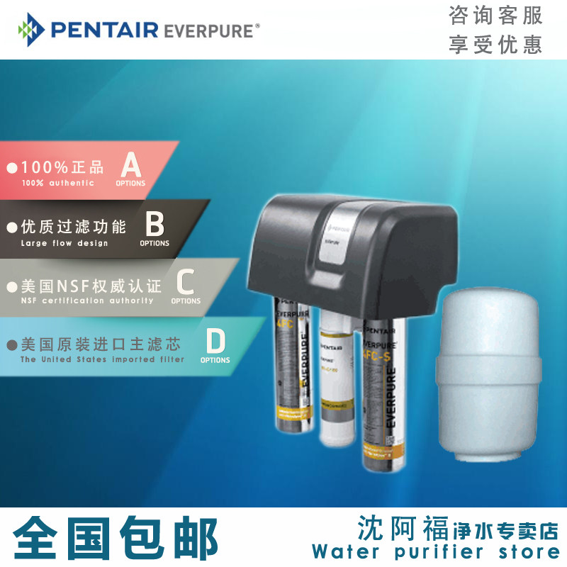 爱惠浦RO反渗透纯水机厨房商用家用制冰咖啡机双出水净水器