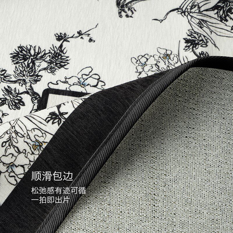 新中式沙发垫夏季沙发坐垫雪尼尔防滑沙发套罩四季通用沙发垫