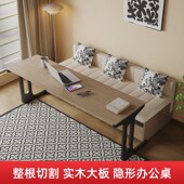 实木沙发床两用可折叠坐卧伸缩带抽屉客厅小户型双人多功能沙发