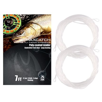 飞钓线 连接线 Poly Leader 变径子线 飞蝇钓线 黑色透明大物渔线