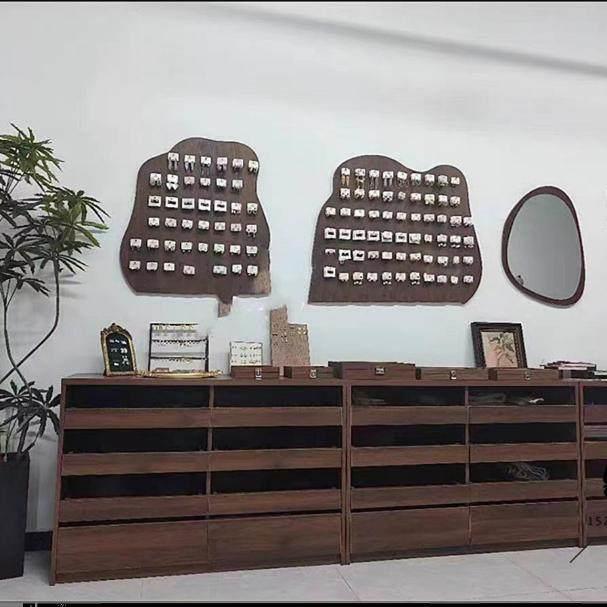 饰品店展示柜服装店中岛柜复古多层柜台首饰珠宝展示架斗柜精品柜