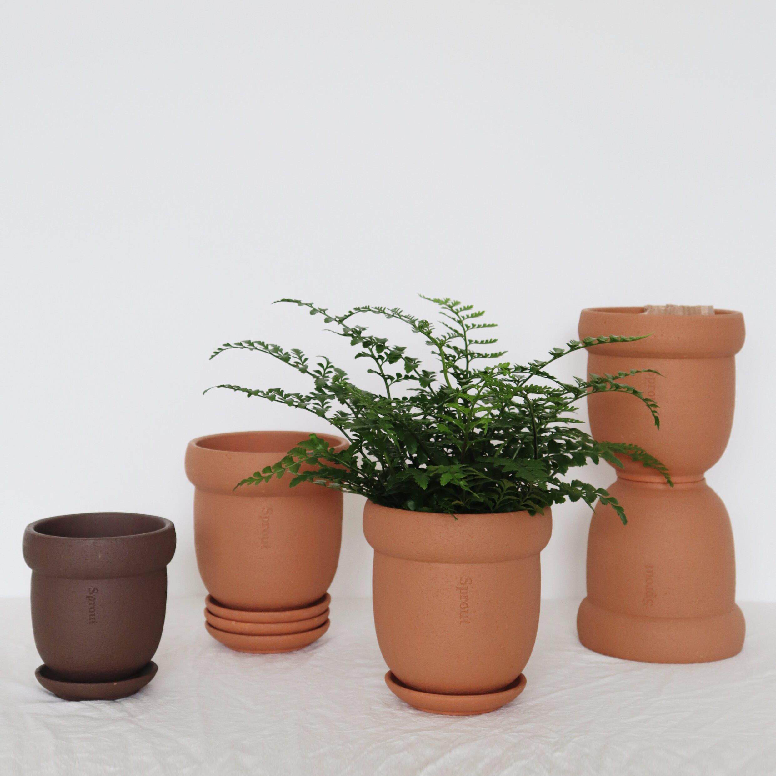 苏太植物 韩国风北欧风透气红陶花盆 多肉绿植花卉手工复古花器