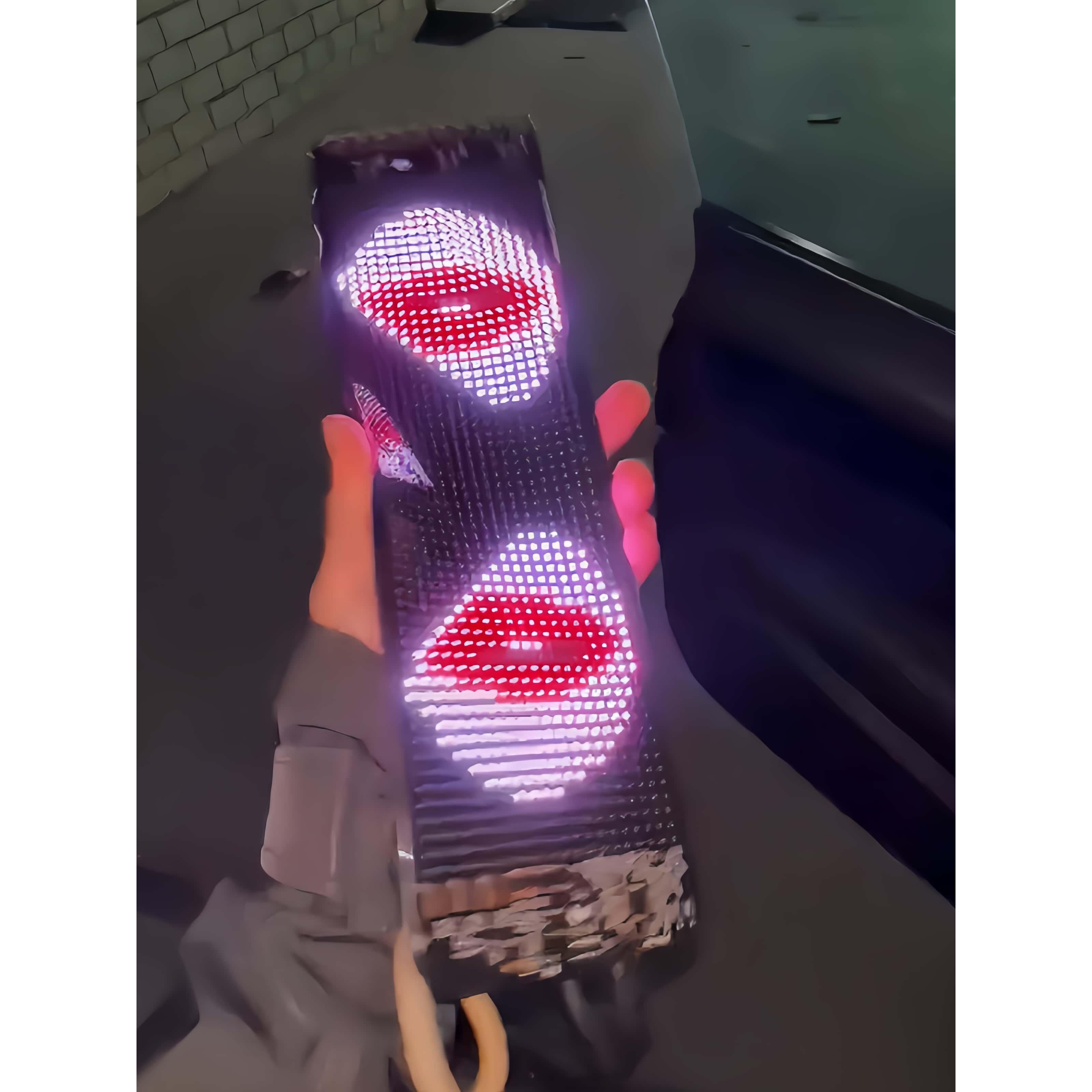 手机蓝牙全彩智能车贴软屏显示屏车载广告屏LED汽车后窗全彩字幕