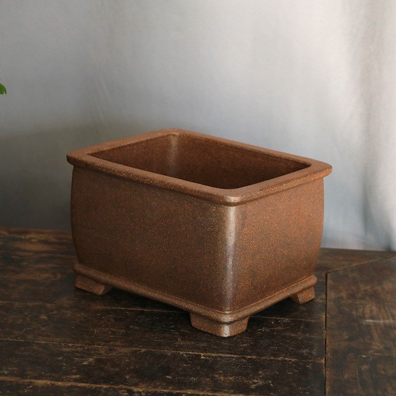 宜兴紫砂花盆长方形段泥柴烧古典桌面绿植花卉多肉菖蒲小老桩透气,鲜花速递/花卉仿真/绿植园艺,花盆,淘宝优惠券,粉丝福利购,淘宝优惠卷
