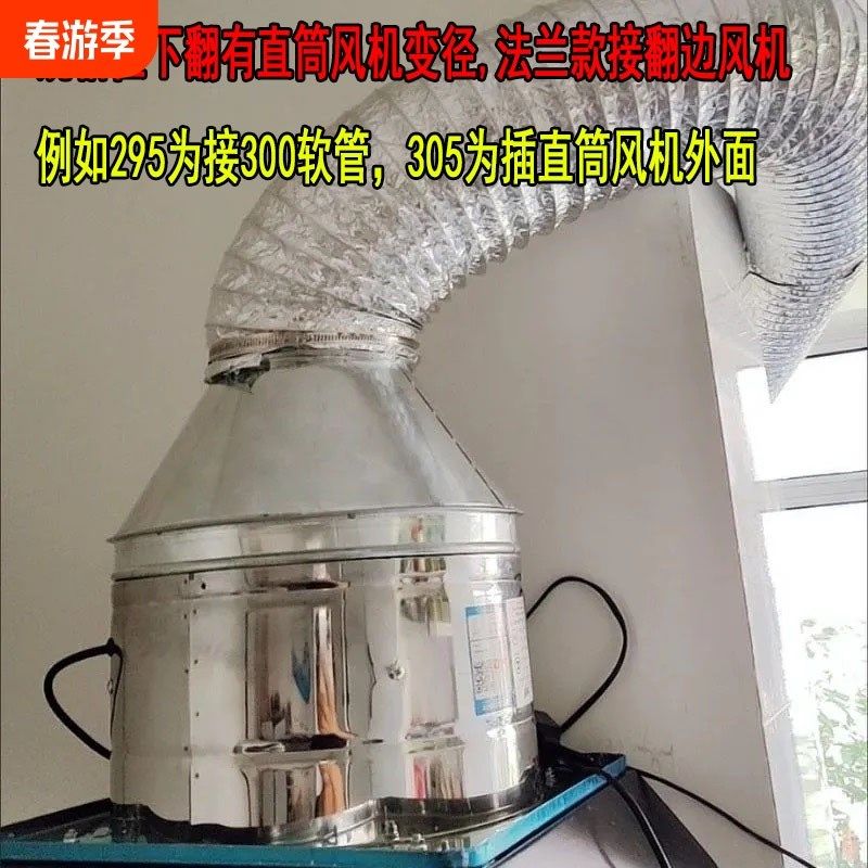 轴流风机法兰变径接头大小头排烟软管转换异径镀锌喇叭口,基础建材,接头,淘宝优惠券,粉丝福利购,淘宝优惠卷