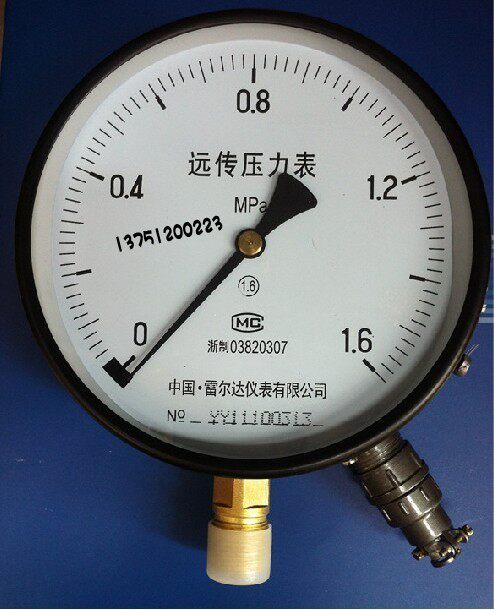 雷尔达YTZ-150远传压力表0-1.6MPA全规格 带航空插电阻远传压力表