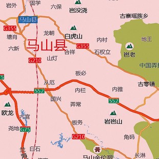 2024新款南宁市行政地图贴图办公室挂图高清壁贴超大装饰画定