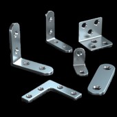 不锈钢角码 90度直角加厚加长L型金属三角支撑架墙上隐形层板支架