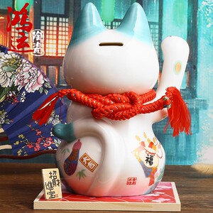金石工坊 大号招财猫摆件财源广进祈愿猫创意店铺开业礼品