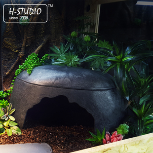 超大号陆龟加湿躲避屋窝洞穴造景山洞爬宠躲避预防隆背