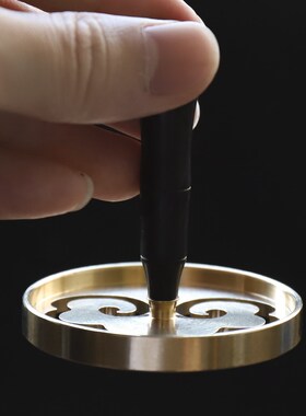 印朴匠纯铜香篆黑檀木打篆香道套装用具用品打拓香模灰押灰压香印