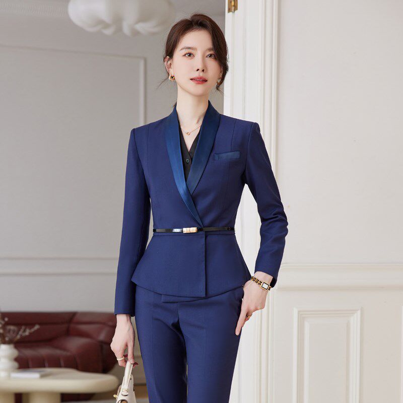 工作服职业气质女套装春秋冬高端美容院珠宝店金店行政西装正装