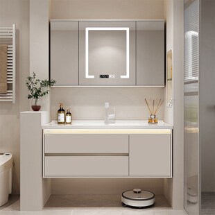 智能浴室柜陶瓷一体盆65/75CM85/95公分105/115厘米洗漱台盆